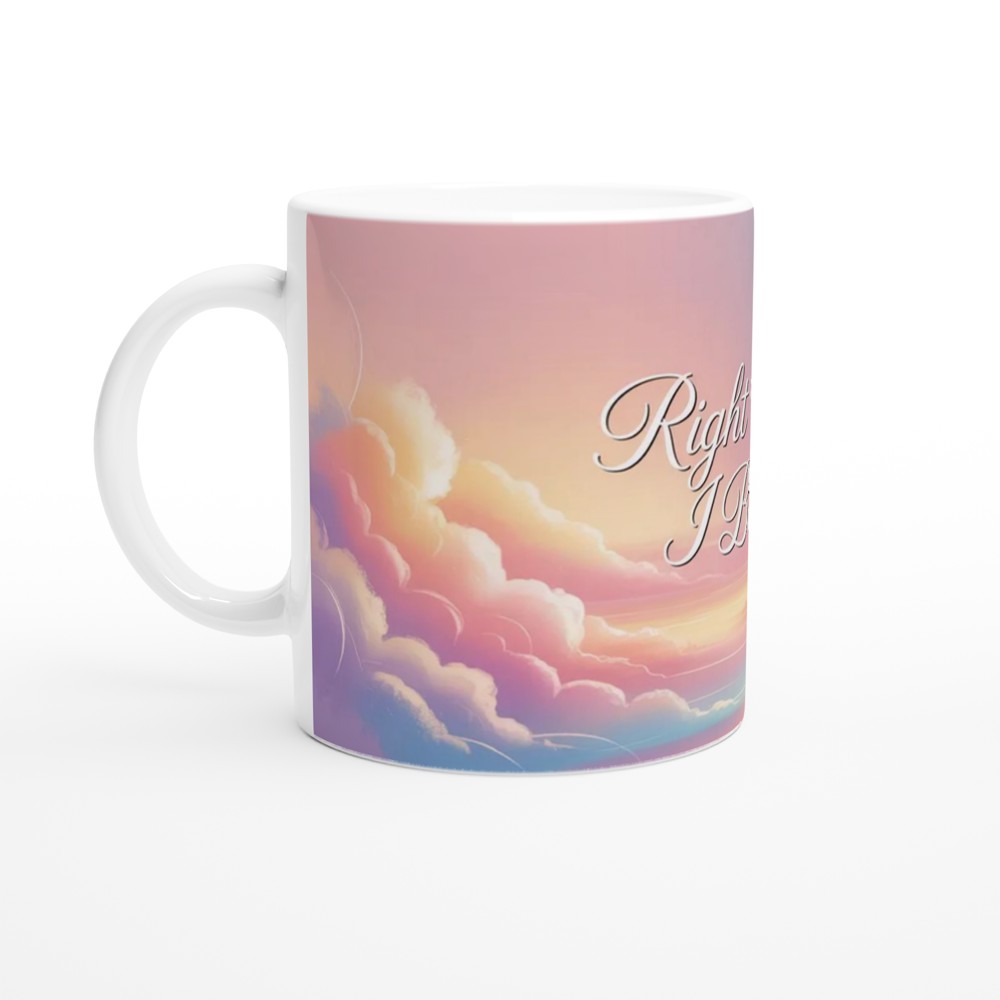 Right Where I Belong Pastel Cloud Sky Mug — view 10