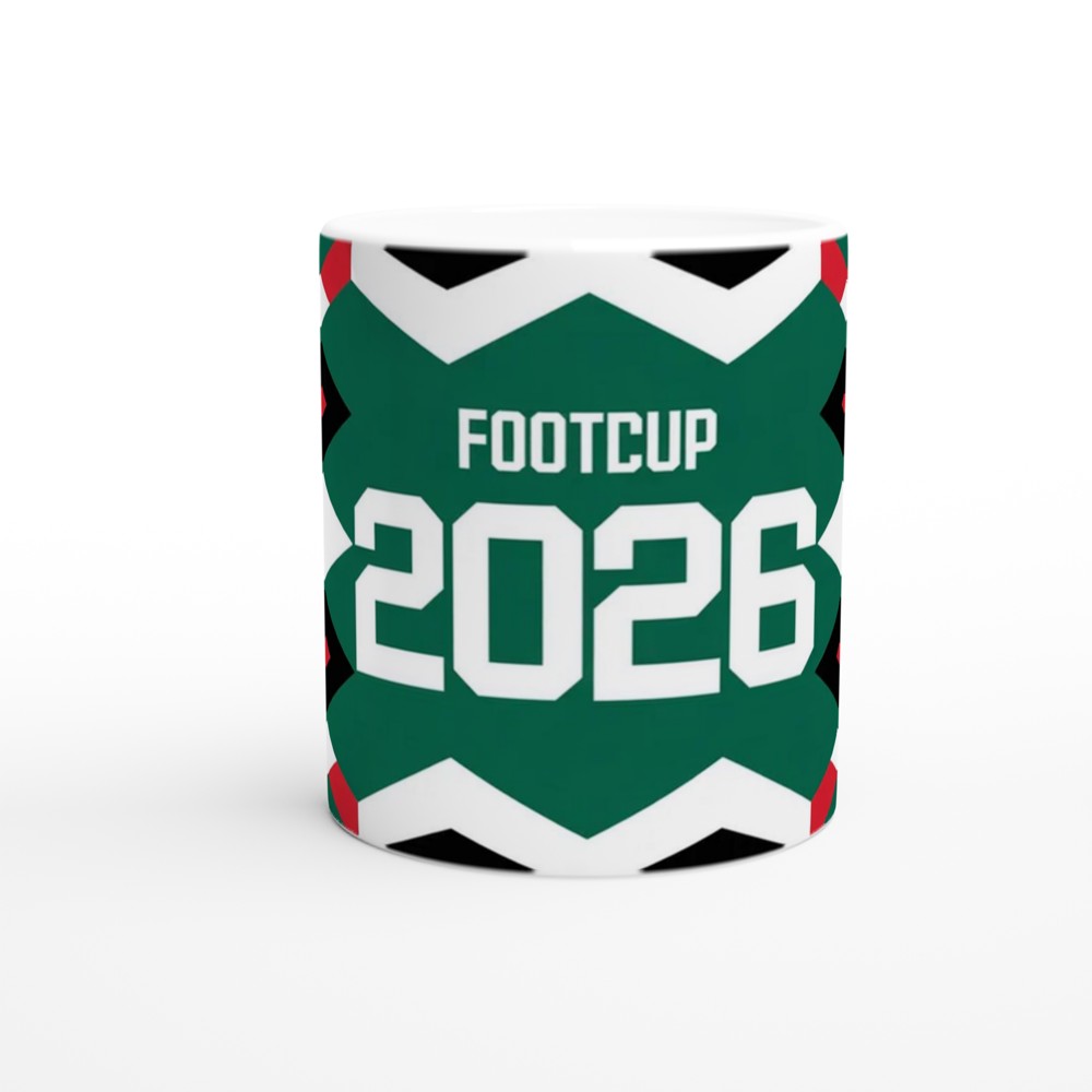 Retro 1990s Football Jersey Mug | Nineties Kit Design | Birthday Gift for Dad and Football Fans — view 10