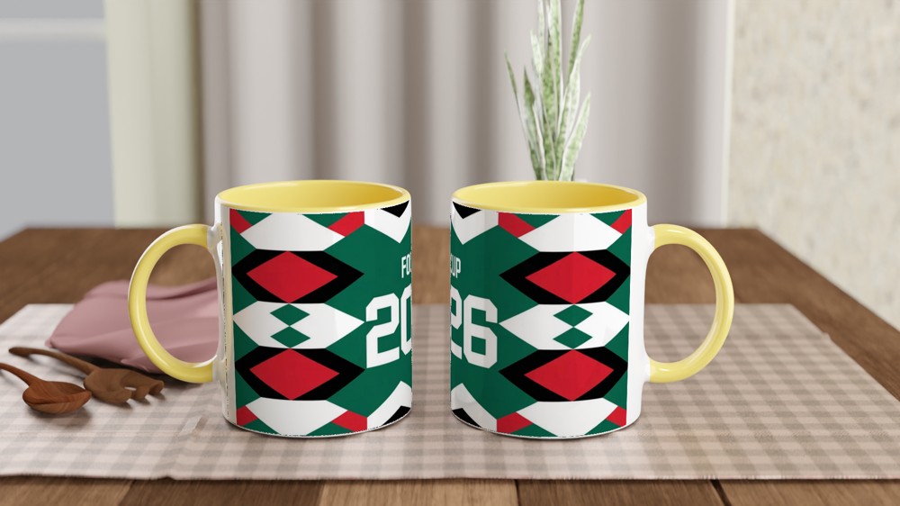 Retro 1990s Football Jersey Mug | Nineties Kit Design | Birthday Gift for Dad and Football Fans — view 7