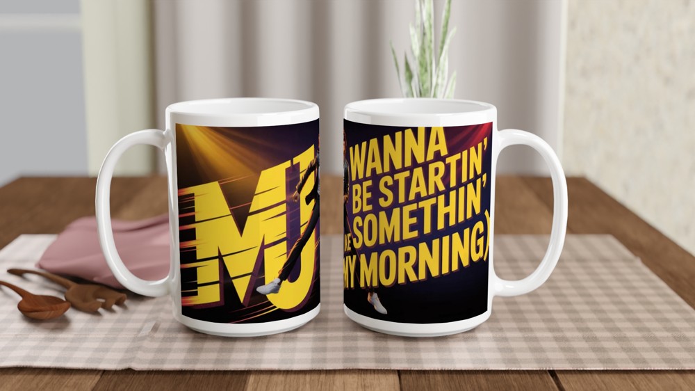 MJ Morning Coffee Dance Mug — view 2