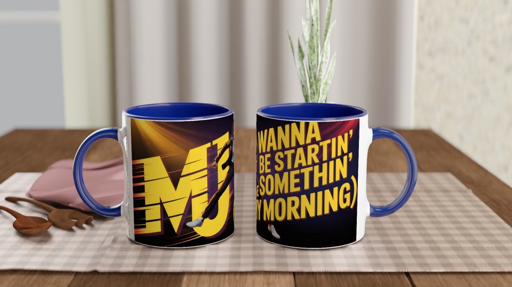 MJ Morning Coffee Dance Mug — view 4