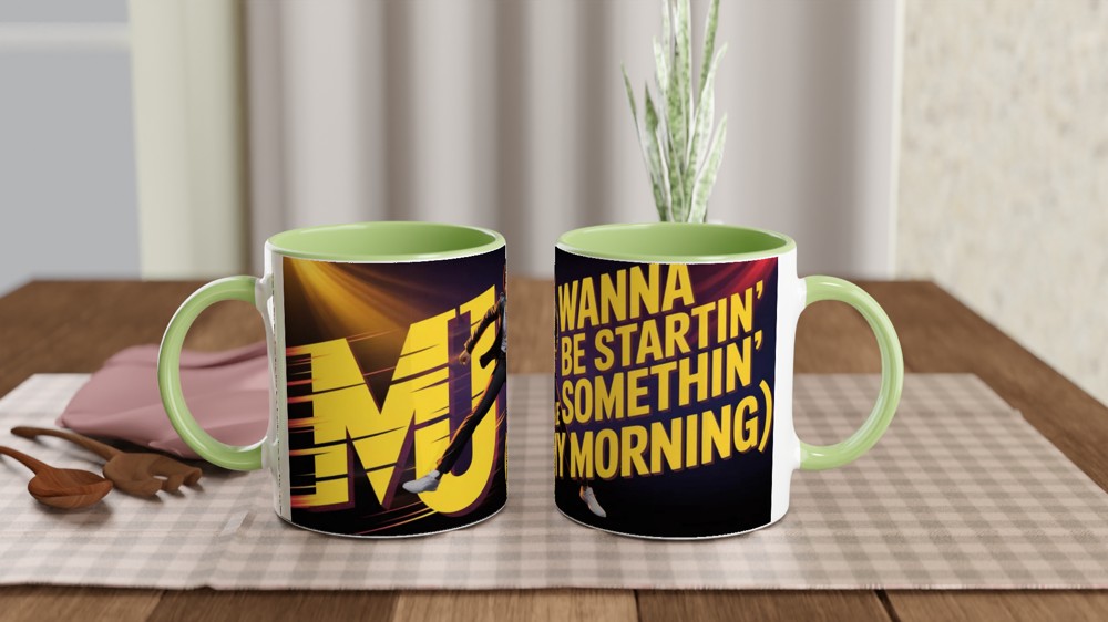 MJ Morning Coffee Dance Mug — view 5