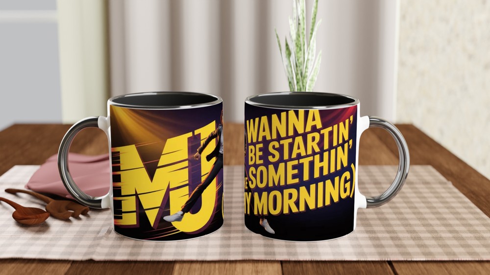 MJ Morning Coffee Dance Mug — view 9