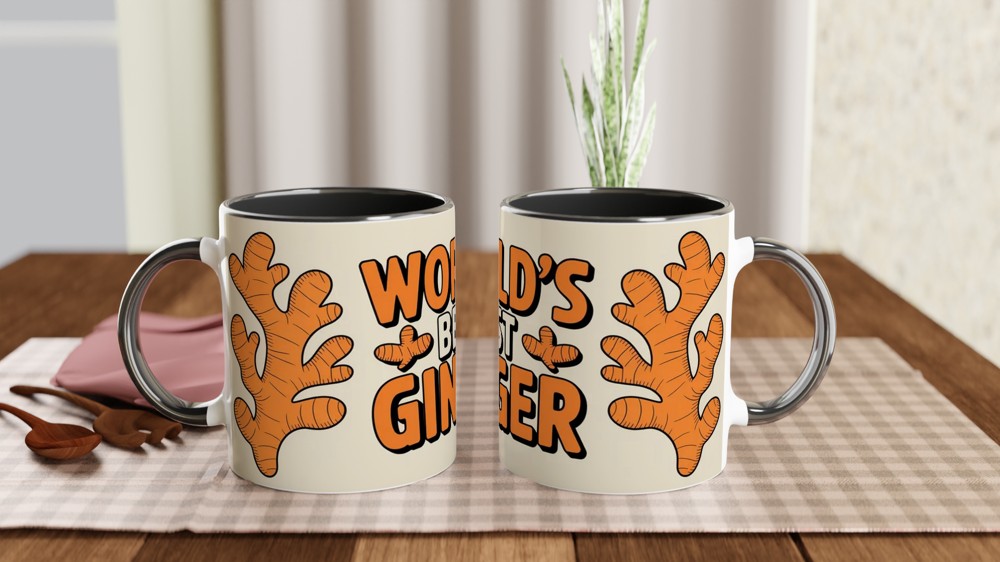 Ginger Mug | World's Best Ginger Gift | Redhead Humour Present | Funny Orange Mug for Friends — view 9