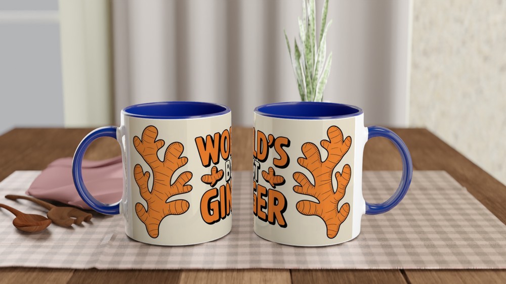Ginger Mug | World's Best Ginger Gift | Redhead Humour Present | Funny Orange Mug for Friends — view 4
