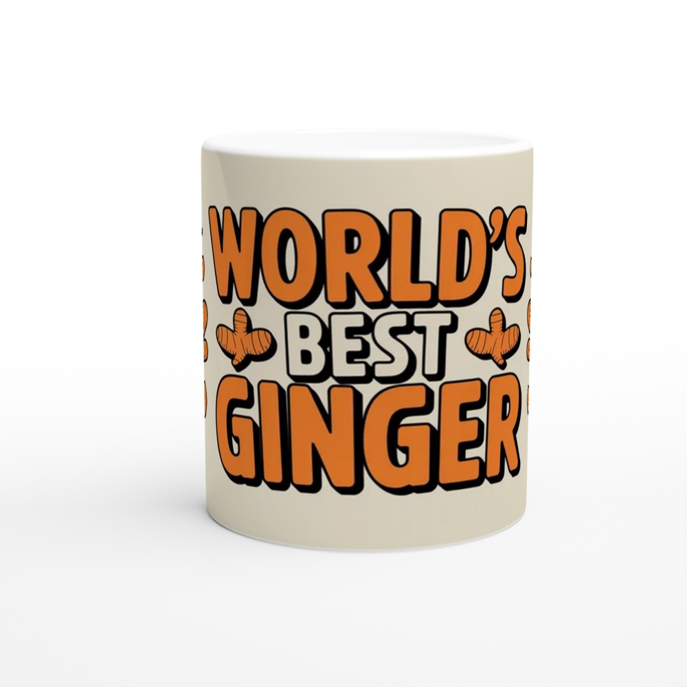Ginger Mug | World's Best Ginger Gift | Redhead Humour Present | Funny Orange Mug for Friends — view 11