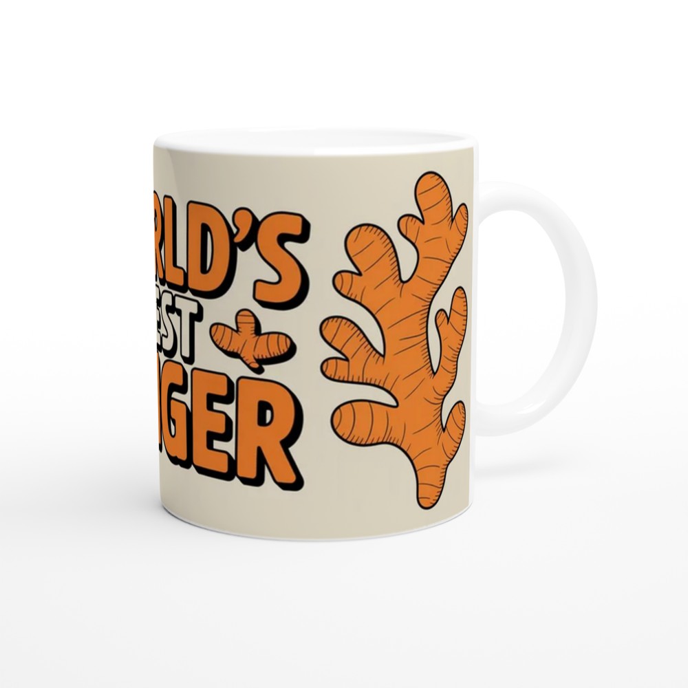 Ginger Mug | World's Best Ginger Gift | Redhead Humour Present | Funny Orange Mug for Friends — view 12