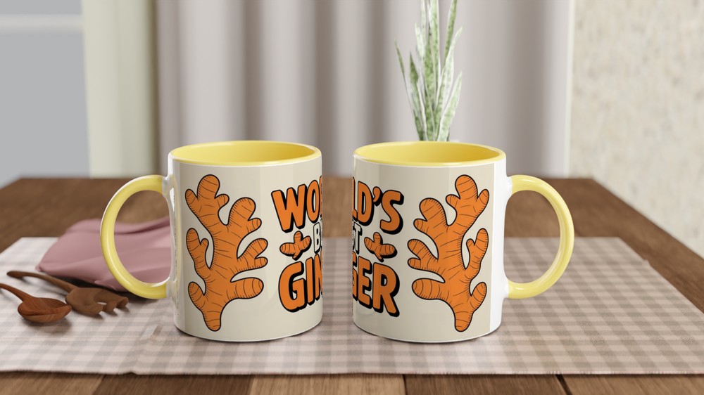 Ginger Mug | World's Best Ginger Gift | Redhead Humour Present | Funny Orange Mug for Friends — view 8