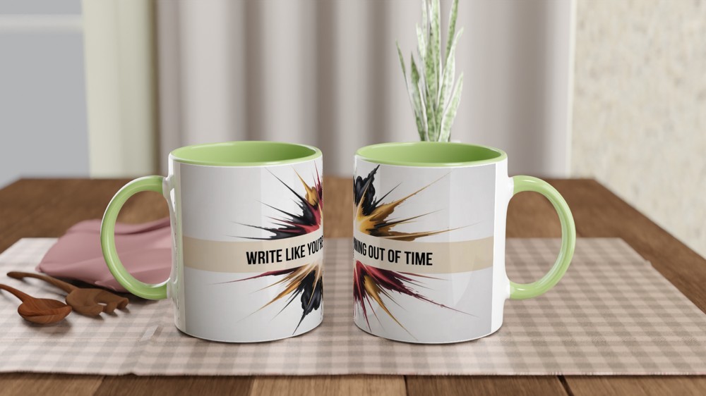 Hamilton Quote Mug | Write Like You're Running Out of Time | Musical Theatre Gift | Alexander Hamilton Present — view 5