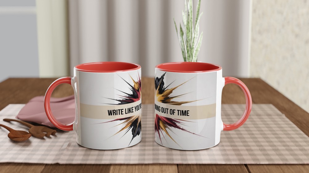Hamilton Quote Mug | Write Like You're Running Out of Time | Musical Theatre Gift | Alexander Hamilton Present — view 7