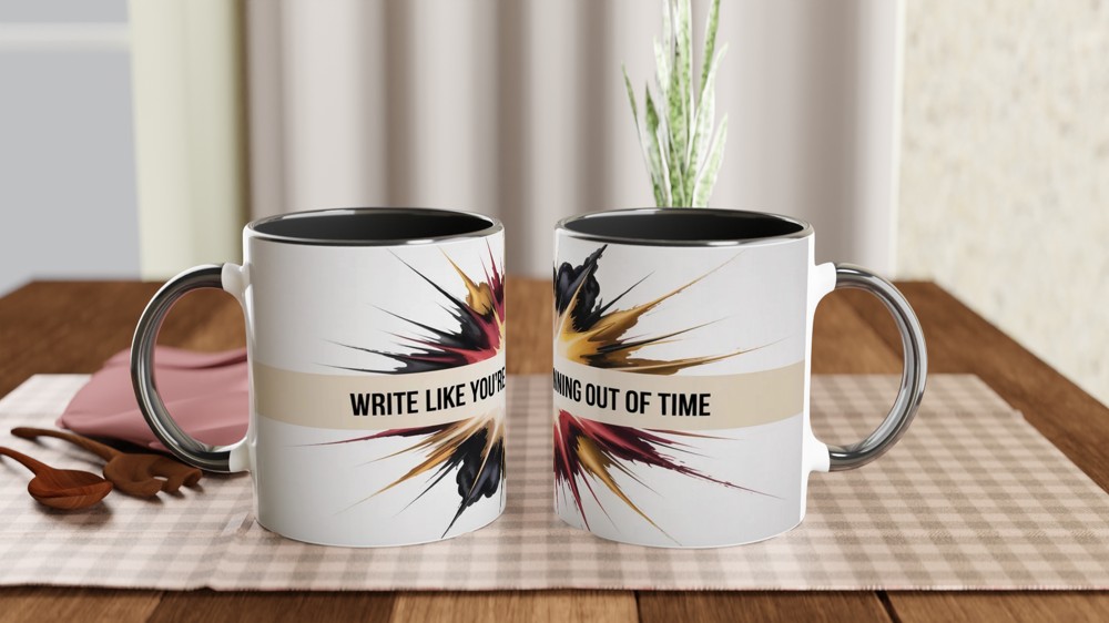 Hamilton Quote Mug | Write Like You're Running Out of Time | Musical Theatre Gift | Alexander Hamilton Present — view 9
