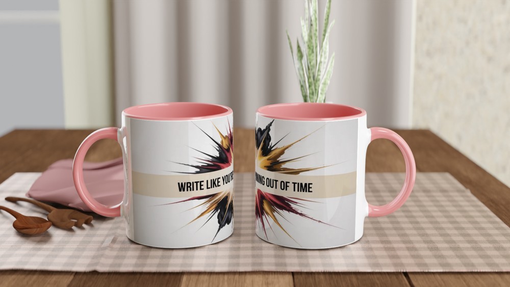 Hamilton Quote Mug | Write Like You're Running Out of Time | Musical Theatre Gift | Alexander Hamilton Present — view 6