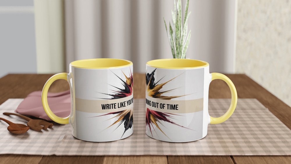 Hamilton Quote Mug | Write Like You're Running Out of Time | Musical Theatre Gift | Alexander Hamilton Present — view 8