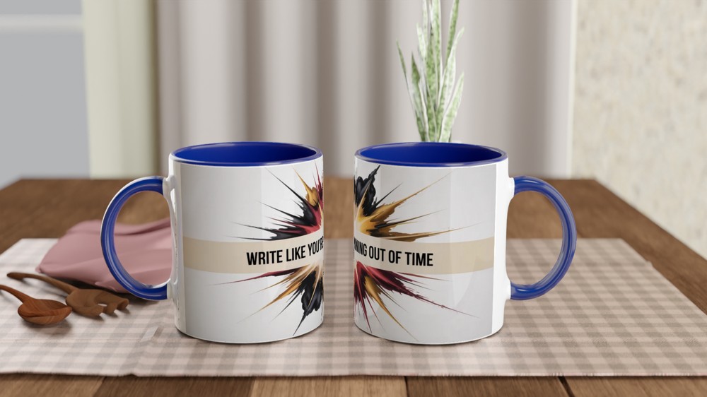 Hamilton Quote Mug | Write Like You're Running Out of Time | Musical Theatre Gift | Alexander Hamilton Present — view 4