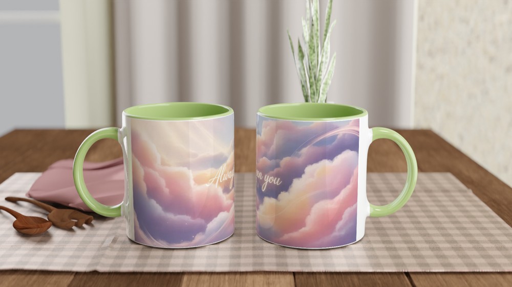 Always Been You Mug | Romantic Anniversary Gift | Valentine's Day Present | Soft Gradient Wrap Around Mug for Husband Wife — view 5