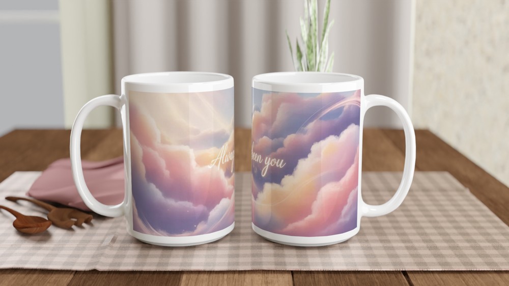 Always Been You Mug | Romantic Anniversary Gift | Valentine's Day Present | Soft Gradient Wrap Around Mug for Husband Wife — view 2