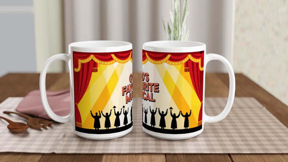 God's Favourite Musical Theatre Stage Mug — view 2