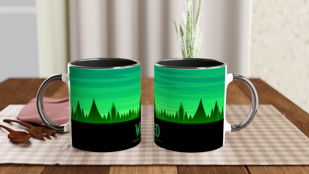 Wicked Mug | Emerald City Art Deco Quote | Musical Theatre Gift | West End Theatre Lover Present — view 9