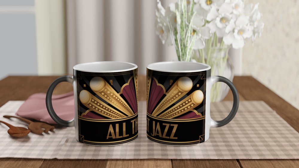 All That Jazz Musical Theatre Mug | Art Deco Chicago Gift | Theatre Lover Birthday Present — view 3
