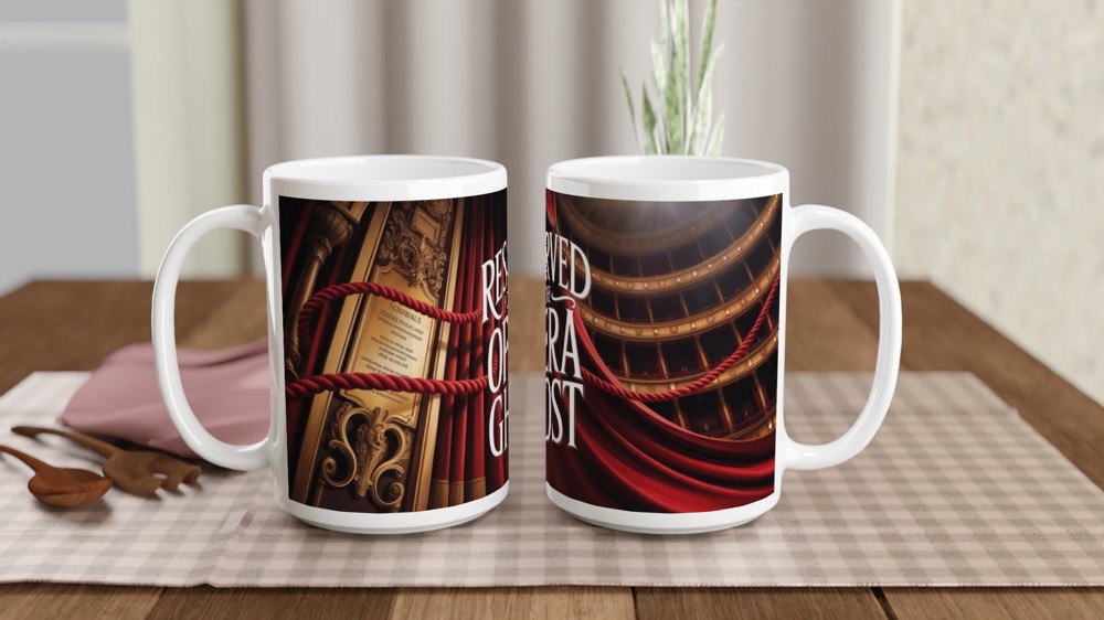 Reserved for the Opera Ghost - Opera Theatre Mug — view 2