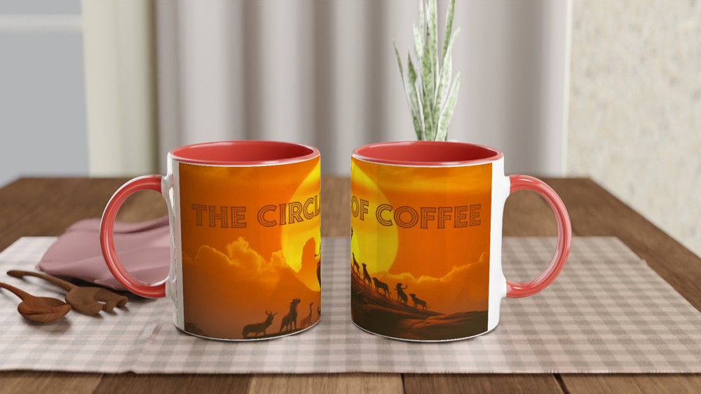 The Circle of Coffee - Lion King Parody Mug — view 7