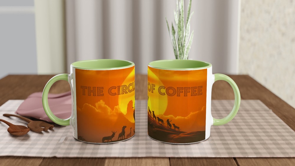 The Circle of Coffee - Lion King Parody Mug — view 5
