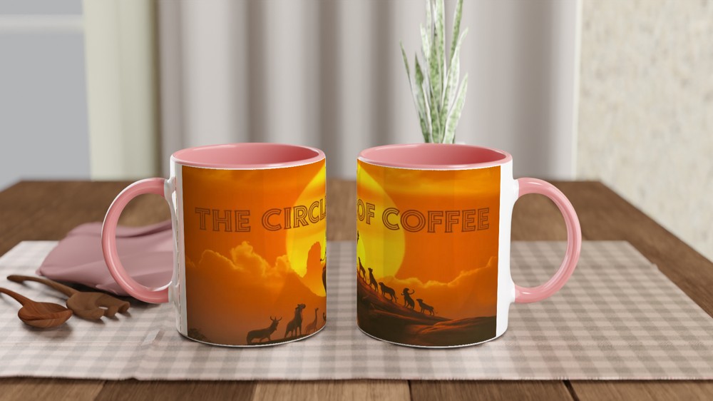 The Circle of Coffee - Lion King Parody Mug — view 6