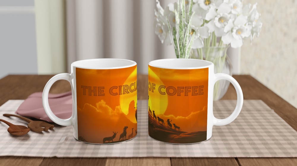 The Circle of Coffee - Lion King Parody Mug