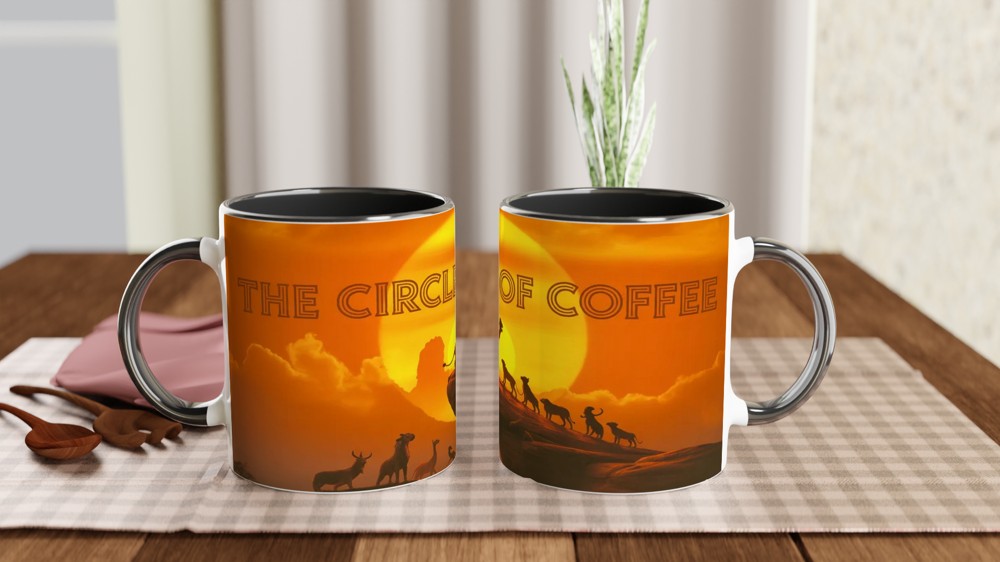 The Circle of Coffee - Lion King Parody Mug — view 9