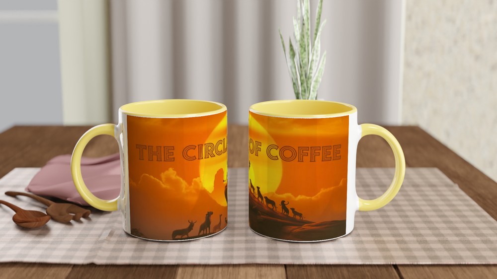 The Circle of Coffee - Lion King Parody Mug — view 8