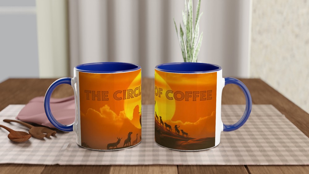 The Circle of Coffee - Lion King Parody Mug — view 4