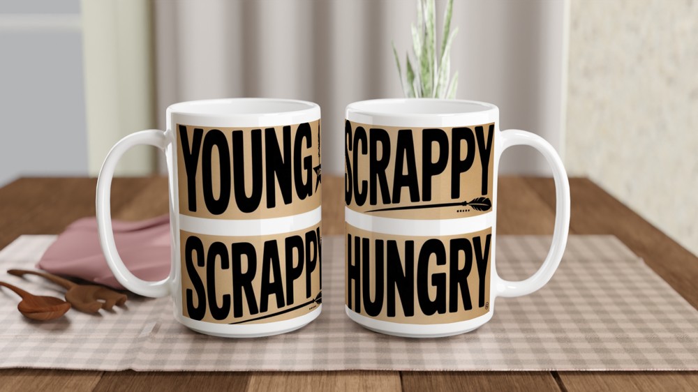 Hamilton Mug | Young Scrappy Hungry Quote | Musical Theatre Gift | Birthday Present for Theatre Lover — view 2