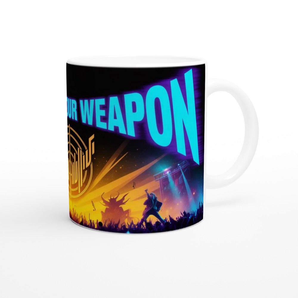Music Is Our Weapon Rock Concert Mug — view 12