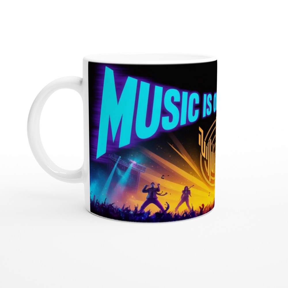 Music Is Our Weapon Rock Concert Mug — view 10