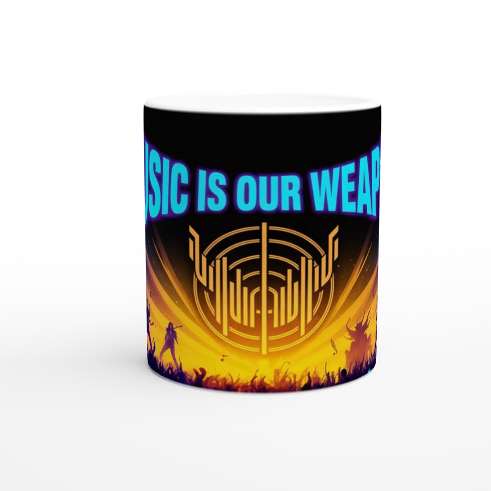 Music Is Our Weapon Rock Concert Mug — view 11