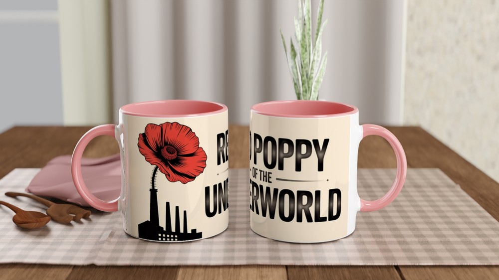 Hadestown Mug | Red Poppy Of The Underworld | Musical Theatre Gift | Theatre Lover Present — view 6