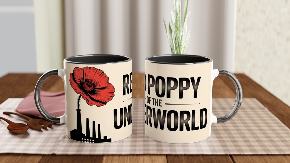 Hadestown Mug | Red Poppy Of The Underworld | Musical Theatre Gift | Theatre Lover Present — view 9