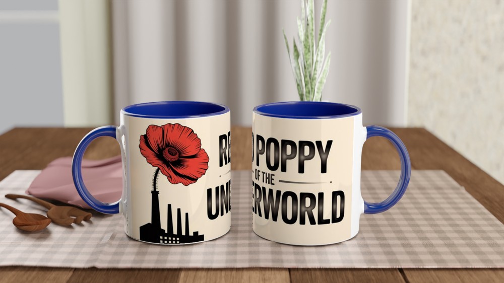 Hadestown Mug | Red Poppy Of The Underworld | Musical Theatre Gift | Theatre Lover Present — view 4
