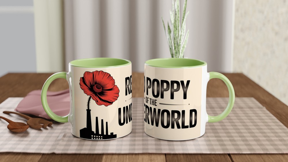 Hadestown Mug | Red Poppy Of The Underworld | Musical Theatre Gift | Theatre Lover Present — view 5