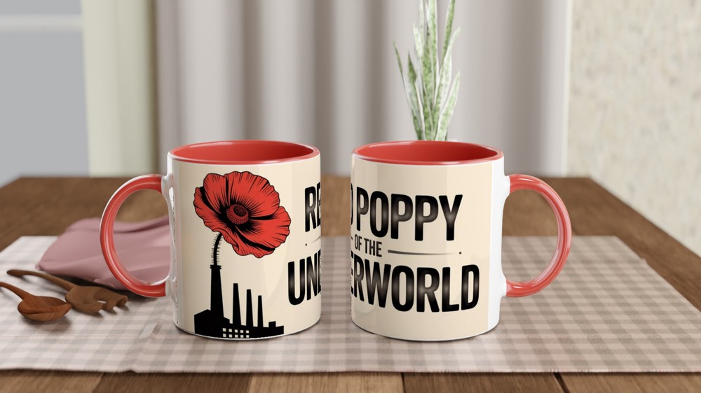 Hadestown Mug | Red Poppy Of The Underworld | Musical Theatre Gift | Theatre Lover Present — view 7