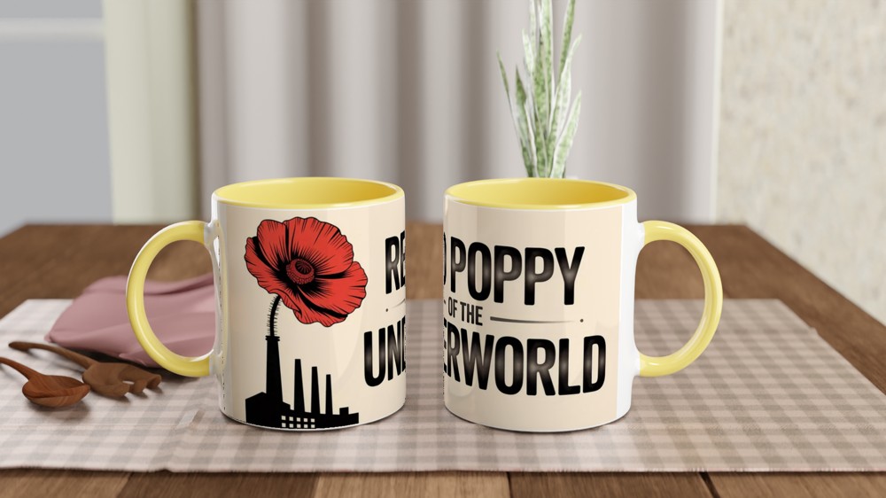 Hadestown Mug | Red Poppy Of The Underworld | Musical Theatre Gift | Theatre Lover Present — view 8