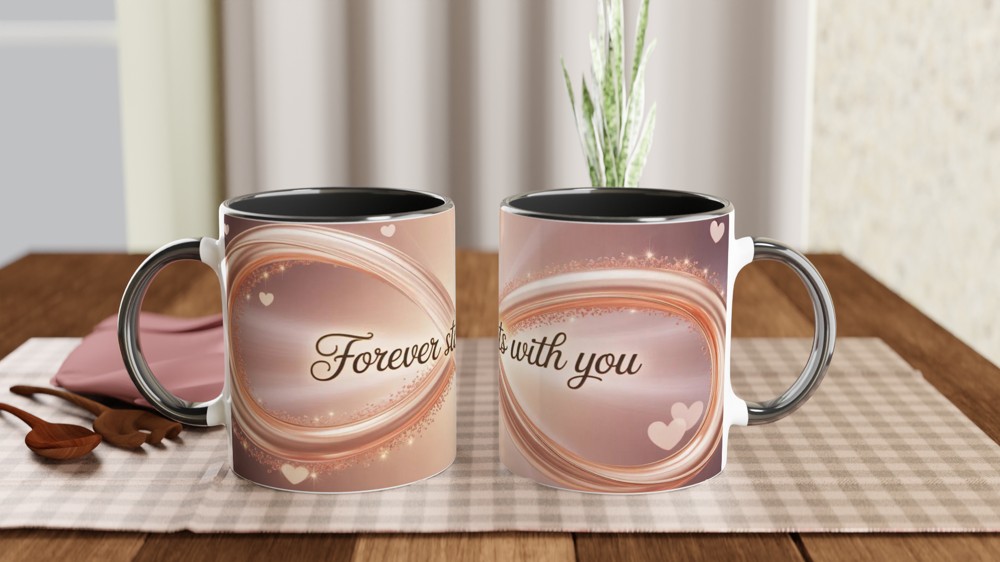 Forever Starts With You Infinity Symbol Romantic Mug — view 9