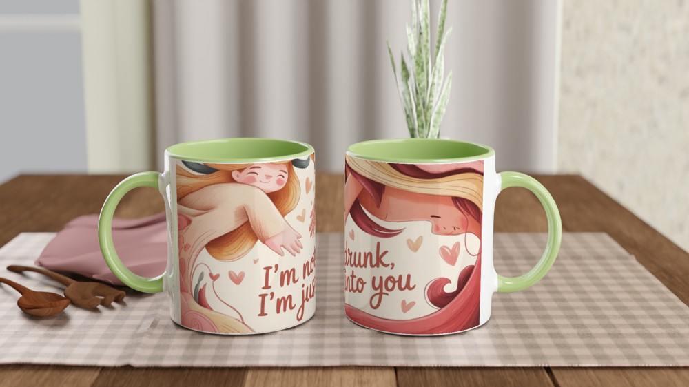 I'm Not Drunk I'm Just Into You - Funny Romantic Mug — view 5