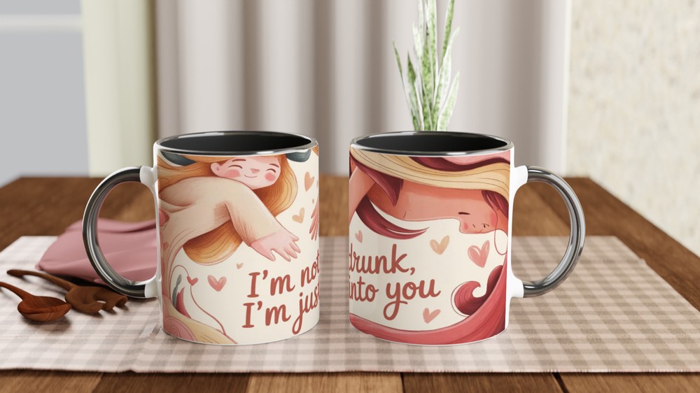 I'm Not Drunk I'm Just Into You - Funny Romantic Mug — view 9