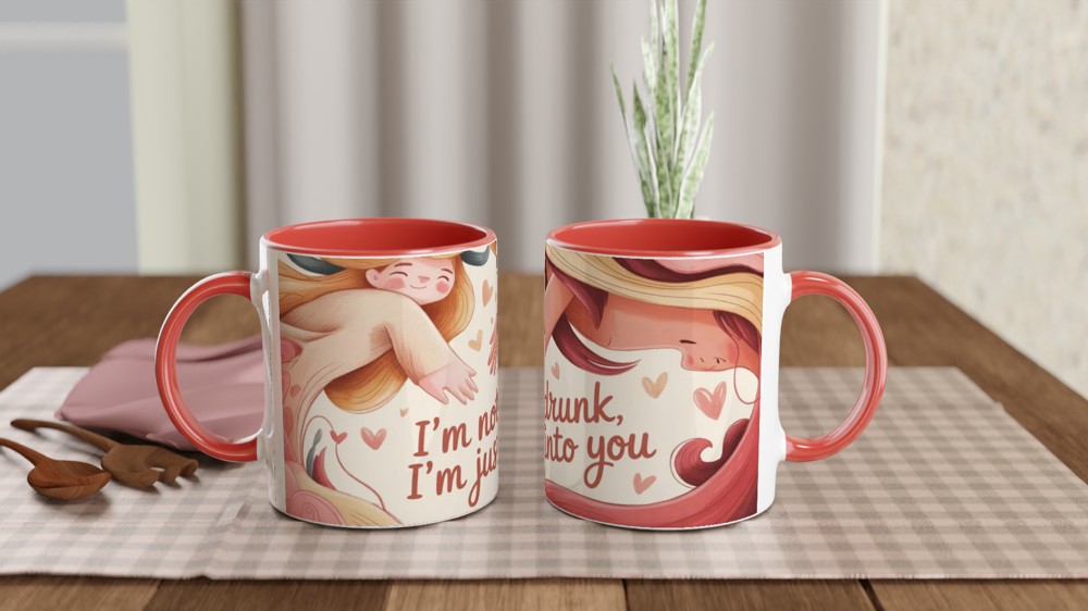 I'm Not Drunk I'm Just Into You - Funny Romantic Mug — view 7