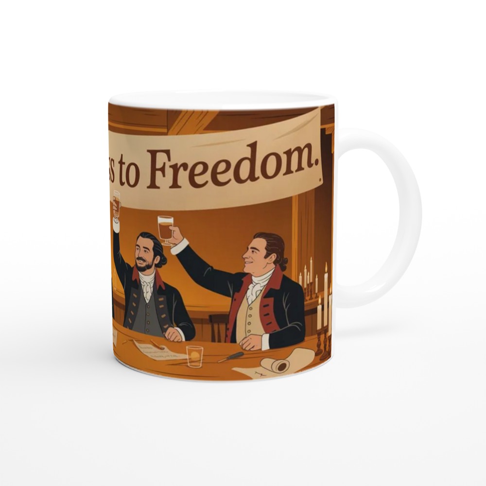Hamilton Mug | Raise A Glass To Freedom Quote | Musical Theatre Gift | Theatre Lover Present | Best Friend Birthday Gift — view 12