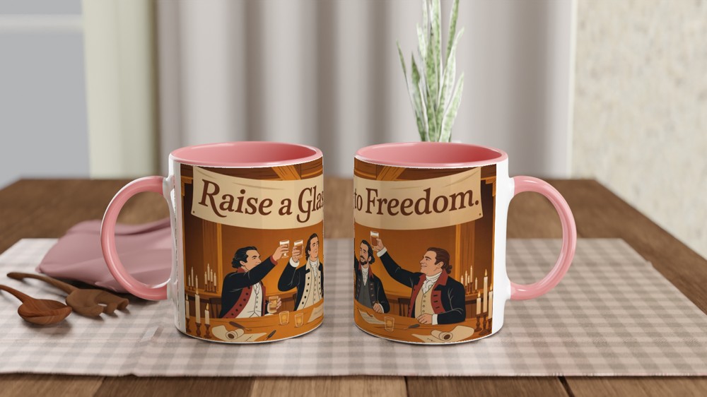 Hamilton Mug | Raise A Glass To Freedom Quote | Musical Theatre Gift | Theatre Lover Present | Best Friend Birthday Gift — view 6