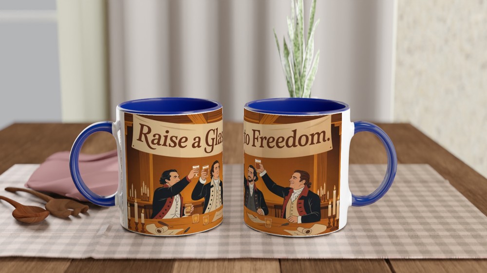 Hamilton Mug | Raise A Glass To Freedom Quote | Musical Theatre Gift | Theatre Lover Present | Best Friend Birthday Gift — view 4
