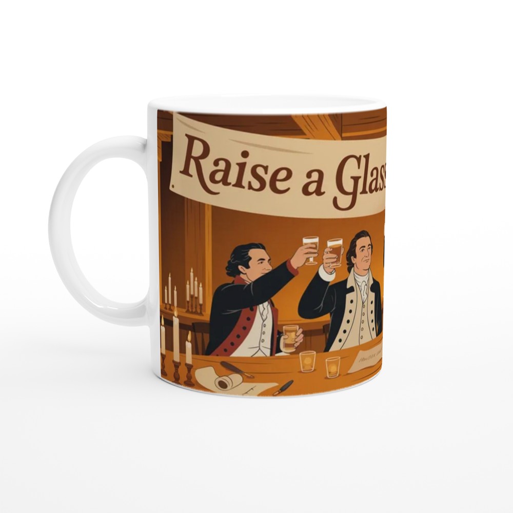 Hamilton Mug | Raise A Glass To Freedom Quote | Musical Theatre Gift | Theatre Lover Present | Best Friend Birthday Gift — view 10