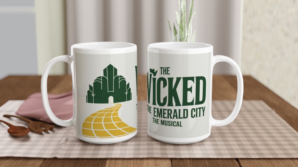Wicked Musical Emerald City Yellow Brick Road Mug — view 2